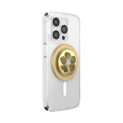PopSockets Phone Grip for MagSafe, Magnetic Holder- Mae Flower Pearl - color: Mae Flower, style: MagSafe