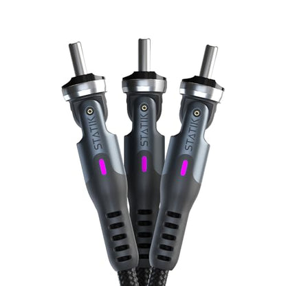 Statik PowerPivot 90° USB-A to iProduct Right Angle Cable, 12W - color: Black 3 Pack, size: 3FT, style: USB-A to i-Product