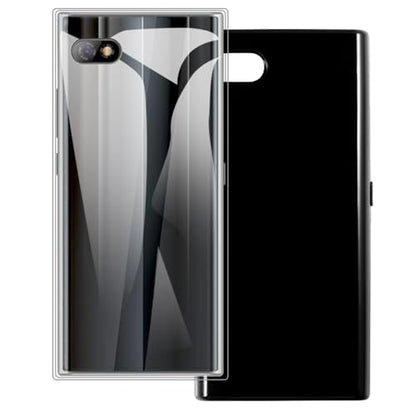 2-Pack TPU Case for Unihertz Titan Slim - Clear+Black | 4.2" Soft Flexible Gel Cover, Shockproof Anti-Scratch Protective Phone Bumper - color: Clear+Black