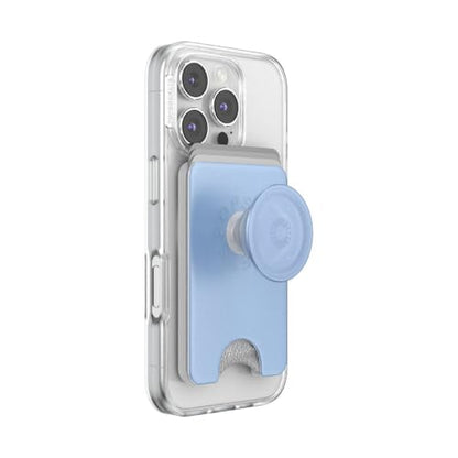 PopSockets Phone Wallet for MagSafe with Grip- Metallic Frost - color: Metallic Frost, style: MagSafe