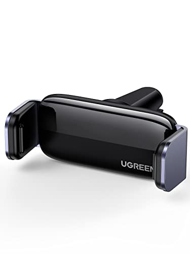 UGREEN Car Vent Phone Mount Air Vent Clip Phone Holder Car Mount Mini Size Compatible with iPhone 17 16 15 14 13 12 Pro Max Mini Plus, iPhone 11 SE XS XR 8 7 6 6S Smartphone