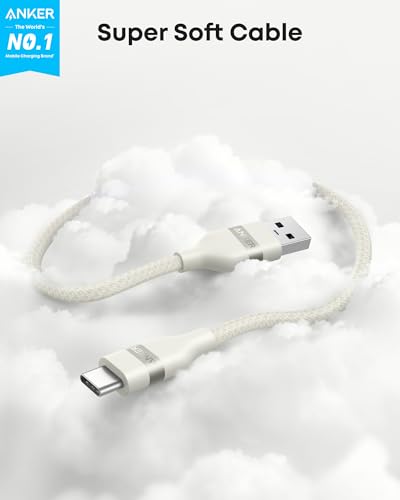 Anker Nano USB A to USB C Cable, CarPlay USB to USB C Cable (6 ft, White) - color: White, size: 6ft
