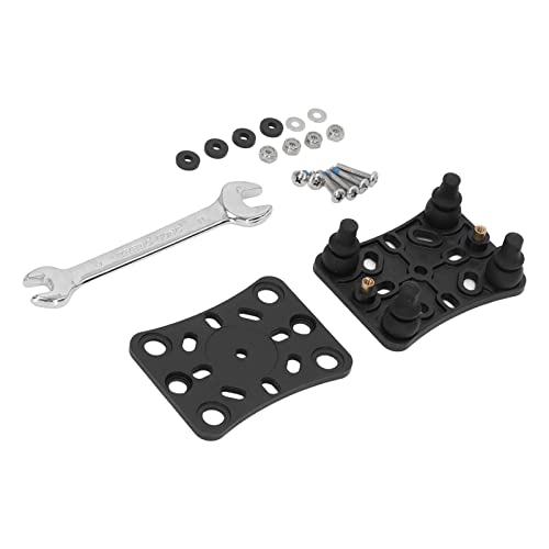 Motorcycle Mobile Phone Holder with Vibration Dampening for ATV UTV Off Road Riding, 1PCS, Made of Nylon, Silicone & Stainless Steel, Black
