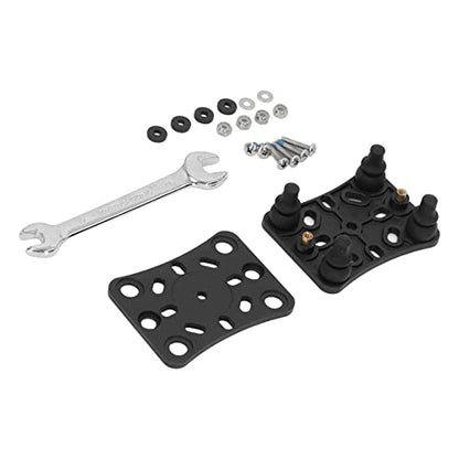 Motorcycle Phone Mount with Shock Absorber | Vibration Dampener Covers Your Phone | Universal Phone Holder for ATV/UTV/Off - Road Motorcycle | Black, Easy Installation Kit