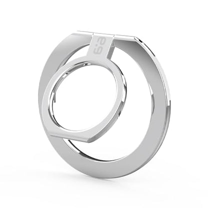 PureGear Magnetic Phone Ring Grip, for MagSafe Kickstand Holder - color: Chrome Silver