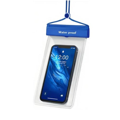 Mobile Phone Waterproof Bag Touch Screen Takeaway Swimming Protection Cover Baby Blue - color: Baby Blue