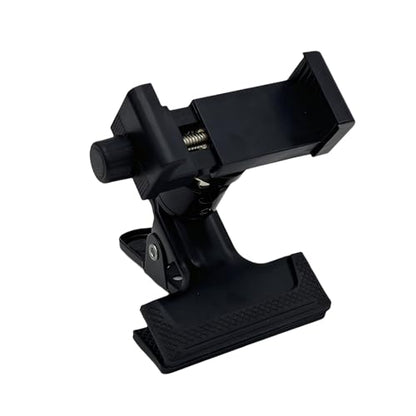 Universal Clamp Mount Phone and Camera Holder, Adjustable Spring Clip Stand,Camera Bracket， Black (1 Pack)