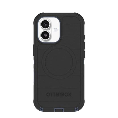 OtterBox iPhone 17 (Only) - Defender Series Case - Black Shadow (Black & Blue) - Snaps on MagSafe - Tough - Rugged & Durable - color: Black Shadow (Black & Blue), style: iPhone 17