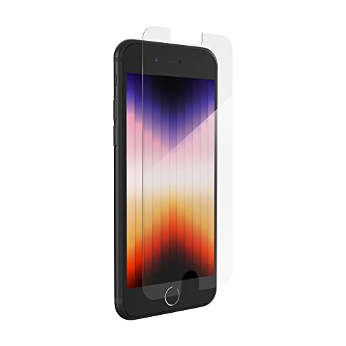 ZAGG Glass Elite Screen Protector for iPhone SE (3rd/2nd Gen), 8, 7, 6s, 6 – Maximum Impact & Scratch Protection, Aluminosilicate Glass, Smudge-free, Easy Apply,InvisibleShield, Reinforced Edges - size: iPhone SE (3rd Gen/ 2nd Gen), style: Glass Elite