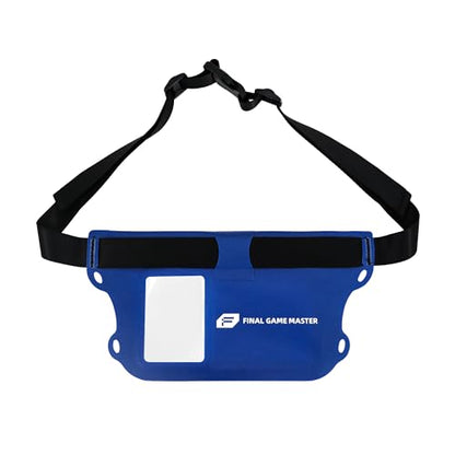 Waterproof Pouch with Adjustable Waist Strap - TPU Dry Bag with Touch-Screen Sensitivity for Paddleboarding, Boating, Swimming, Kayaking, and Outdoor Water Sports (Sapphire) - color: Sapphire
