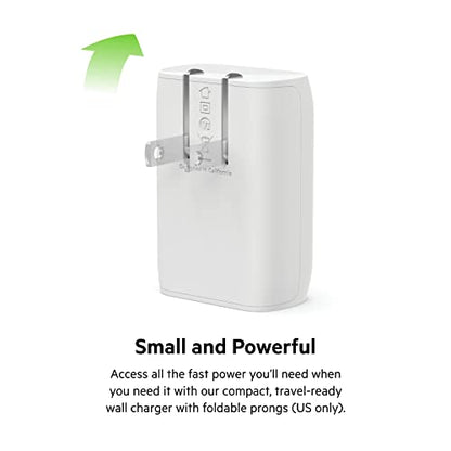 Belkin 30W Compact USB C Charger Block, USB C to C Cable Included - style: 30W + C-C Cable