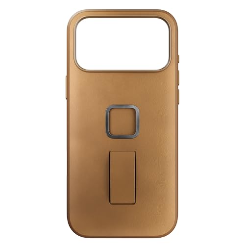 Peak Design Mobile Everyday Phone Case for iPhone 17 Pro Max, Tan, Slim Profile, Drop Protection, Weatherproof Clarino Shell, SlimLink Connects to Mobile Mounts & Gear - color: Tan, style: Everyday Loop Case