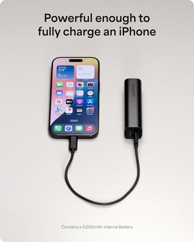 Mophie Powerstation Fast 5,000mAh Power Bank |Portable | 20W, Single-Device - size: 5,000mAh