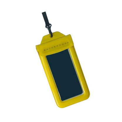 Waterproof Phone Bag Phone Storage Bag Touch Screens Transparent Keep Valuables Safe and Dry for Water Sports Beach - color: Yellow