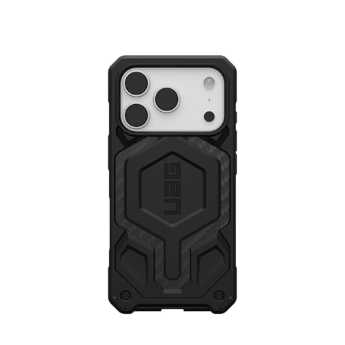 URBAN ARMOR GEAR UAG Designed for iPhone 17 Pro Case Monarch Pro - Compatible with MagSafe Military Grade Protective Cover, Carbon Fiber - color: Monarch Pro - Carbon Fiber