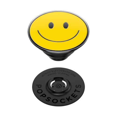 PopSockets Adhesive Phone Grip, Holder- Enamel Be Happy - color: Be Happy, style: Adhesive