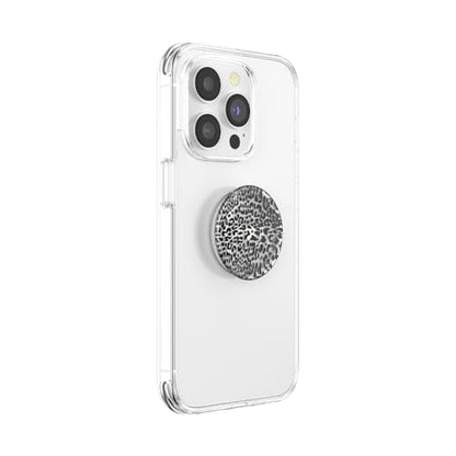 PopSockets Adhesive Phone Grip, Holder- Black Leopard - color: Black Leopard, style: Adhesive