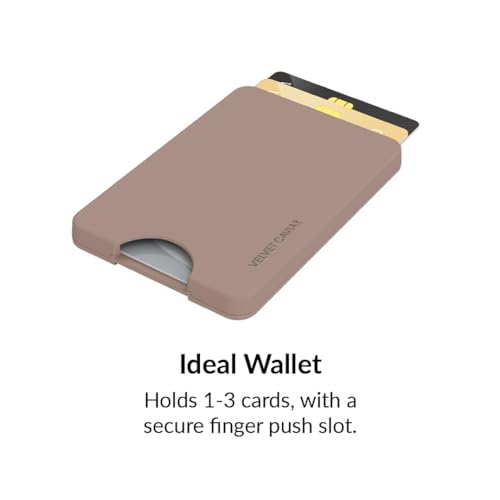 VELVET CAVIAR compatible with MagSafe Wallet - Magnetic Card Holder Wallet for iPhone 12/13/14/15 (Cashmere Taupe) - color: Cashmere Taupe
