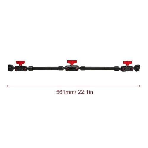 LICAEVEY 22 Adjustable Magic Arm with Clamp Camera Mount, Articulating Arm Friction Magic Arm Camera Mount Clamp with 1/4in Thread for LED Light Video Rig Tripod Action Camera