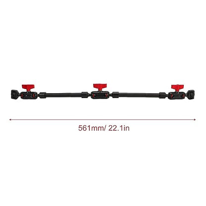 LICAEVEY 22 Adjustable Magic Arm with Clamp Camera Mount, Articulating Arm Friction Magic Arm Camera Mount Clamp with 1/4in Thread for LED Light Video Rig Tripod Action Camera