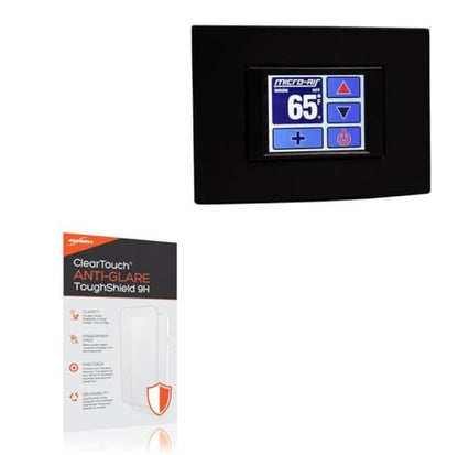 BoxWave Screen Protector Compatible with Micro-Air EasyTouchâ„¢ OEM Control Display - ClearTouch Anti-Glare ToughShield 9H (2-Pack), Anti-Glare 9H Tough Flexible Film Screen Protector