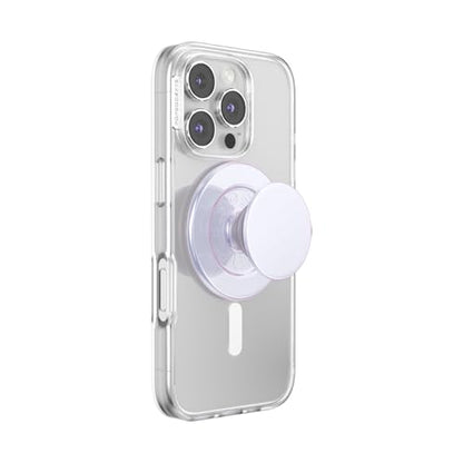 PopSockets Phone Grip for MagSafe, Magnetic Holder- Iridescent White - color: Iridescent White, style: MagSafe