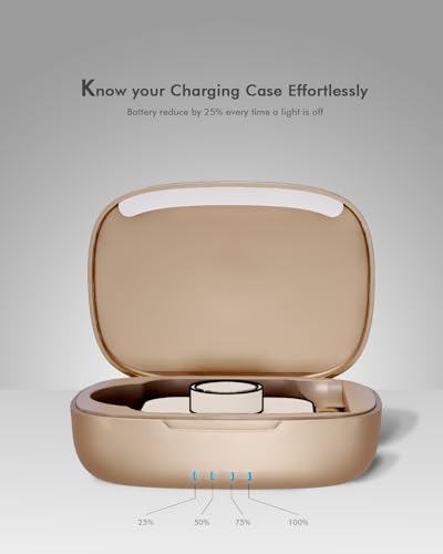 Doohoeek Updated Charging Case Compatible with Oura Ring 5 & 4 & 3 Charger, Wireless Power Station Fits Official Chargers & Fit All-Sized Rings Gen 5 & 4 & 3 1000mAh (Official Charger NOT Included) - color: Rosegold