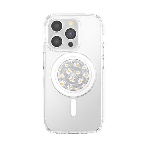 PopSockets Phone Grip for MagSafe, Magnetic Holder- He Loves Me Not - color: Translucent He Loves Me Not