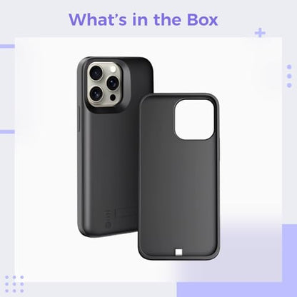 5000Mah Battery Case for 16, Wireless Charging, Liquid Silicone Cover, Dual Input, Led Indicator