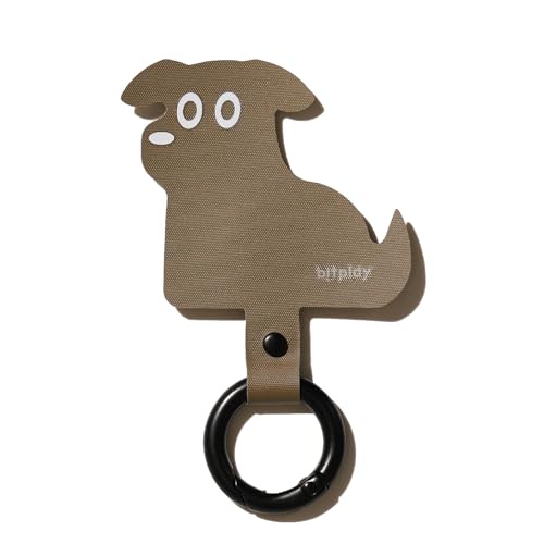 bitplay Stylish Phone Tab, Phone Strap Replacement Part for Cell Phone, Safety Lanyard Patch - color: Browny Puppy