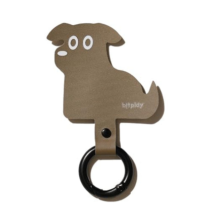 bitplay Stylish Phone Tab, Phone Strap Replacement Part for Cell Phone, Safety Lanyard Patch - color: Browny Puppy