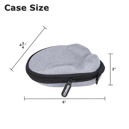 Ginsco Universal Bone Conduction Headphone Case Compatible with SHOKZ New OpenRun Pro 2/Pro 2 Mini/OpenRun/OpenSwim Open-Ear Sport Headphones, Compatible with Raycon/MRYTKY/CXK/Ogogrs etc (Gray) - color: Gray
