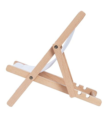 Foldable Wooden Cell Phone Stand, Phone Holder for Desk - color: White