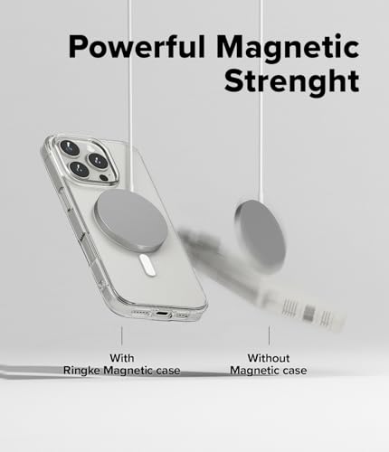 Ringke for iPhone 16 Pro Max Case [Fusion Magnetic Matte Clear] | Compatible with MagSafe, Oil & Dirt Resistant, Anti-Fingerprint Technology Prevents Oily Smudges, Feels Velvety Soft - size: iPhone 16 Pro Max