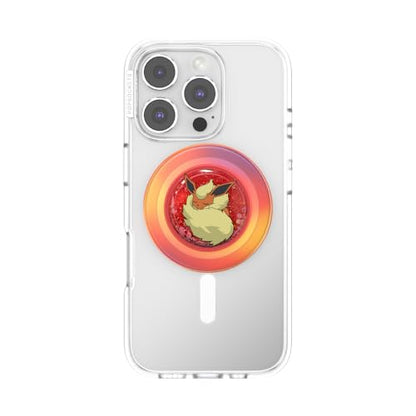 PopSockets Phone Grip for MagSafe, Magnetic Holder- Sleepy Flareon - color: Tidepool Sleepy Flareon, style: MagSafe