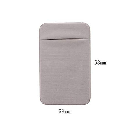 Slim Credit Card Holder for Back of Cell Phone, Stretchy Ultra Lycra 3M Self Adhesive Phone Pocket Stick On Wallet for ID Credit Card Pocket for iPhone Android Galaxy (Gray+White+Black) - color: Gray+White+Black