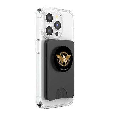 Wonder Woman Movie Golden Lasso Logo PopSockets PopWallet for MagSafe - style: Magnetic PopWallet
