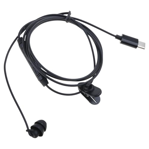 1-Pack USB Type C Single Ear Headset with Noise Reducing Microphone Call Center Headphone for Computer PC Office Communication
