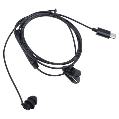 1-Pack USB Type C Single Ear Headset with Noise Reducing Microphone Call Center Headphone for Computer PC Office Communication