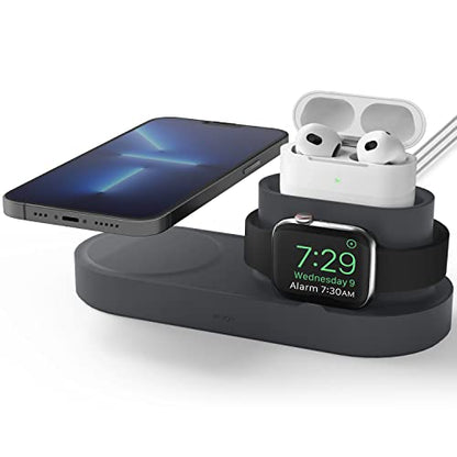 elago MS Charging Station for iPhone, AirPods, Apple Watch - color: Dark Grey