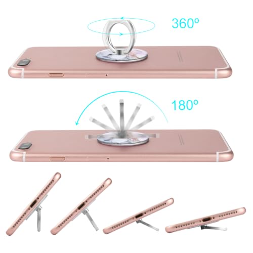 Bonoma Cell Phone Ring Holder Stand,360 Rotation 3-Pack Marble - color: Marble