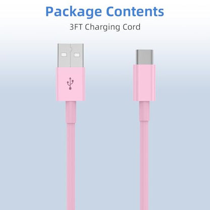 LDHTY CarPlay Charging Cable, USB A to USB C Cable, 2-Pack 3FT, Pink - color: Pink, size: 3ft+3ft