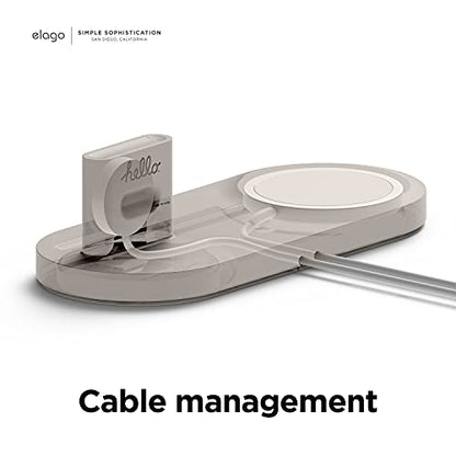 elago W Stand for iPhone, AirPods, All Apple Watch Chargers - color: Stone