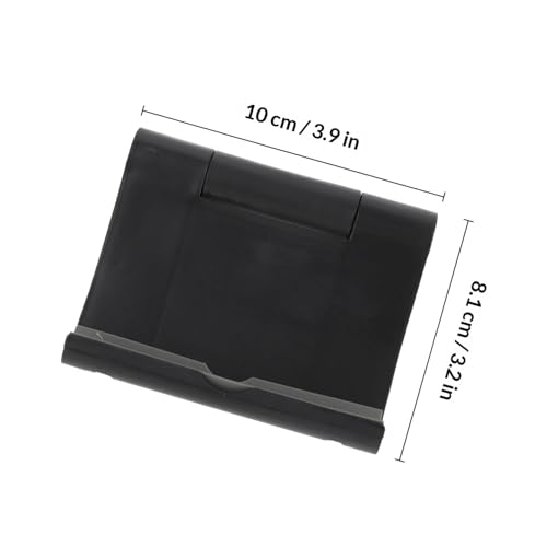 SHOWERORO Foldable Phone Stand Black Mini Desk Holder for Smartphones Tablets Devices Featuring Stable Groove for Handsfree Viewing and Video Recording