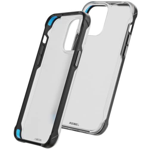 REBEL Clear Case for iPhone 14 Pro Max [Frosted Series Gen-4] Translucent Matte Texture, Non-Yellowing, Protective Shockproof Bumpers, Metal Buttons, 6.7 Inch Phone 2023 (Black, No MagSafe) - color: Frosted Black, No MagSafe, size: iPhone 14 Pro Max