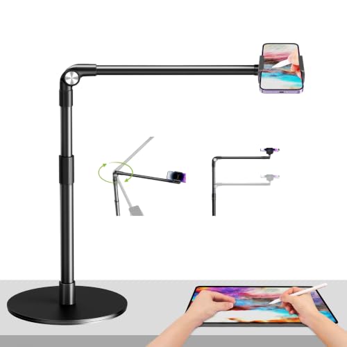 elitehood Overhead Phone Stand, Overhead Tripod for iPhone Desk Recording - style: Desk Stand