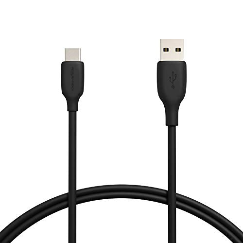 Amazon Basics USB-C to USB-A 2.0 Fast Charging Cable, 480Mbps Data Transfer Speed, USB-IF Certified, Durable, for Apple iPhone 16/15, iPad, Samsung Galaxy, Tablets, Laptops, 3 Foot, Black - color: Black, size: 3 Feet