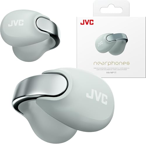 JVC Nearphones HANP1TH Open Ear True Wireless Headphones, Ice Gray - color: Ice Gray