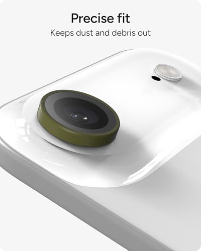 ZAGG iPhone Camera Lens Protector for iPhone Air - Green Sea Kelp, Camera Ring, Maximum Impact & Scratch Protection, Anti-Reflective Technology, Smudge-Resistant, Precise Fit, Glass Elite - color: Green Sea Kelp