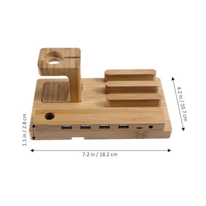 Gadpiparty Charging Station Stand Dock for Multi Functional Desk Holder with Cable Management for Home Office Use